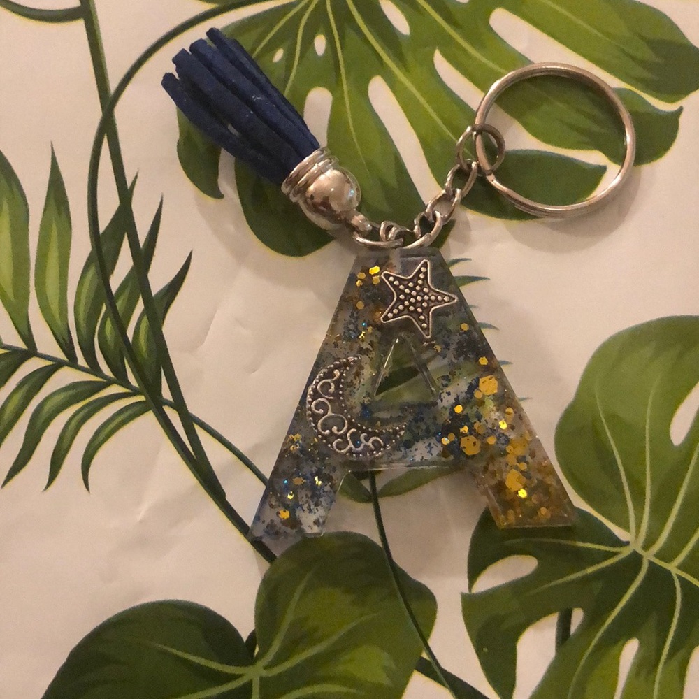Letter A keychain
